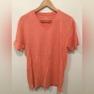 J. Crew Broken In V-Neck Tee in Peach